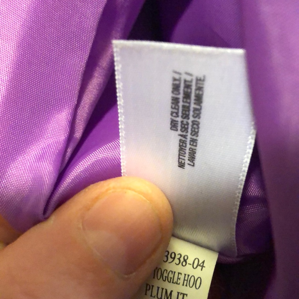 Old Navy Women's Purple Pea Coat - Picture 6 of 8